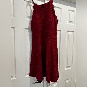 Red Sparkly Dress Size 13 BXC